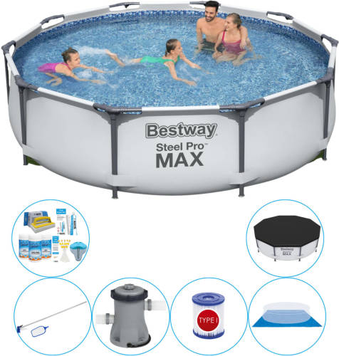 Bestway Steel Pro Max Rond 305x76 Cm - Zwembad Pakket