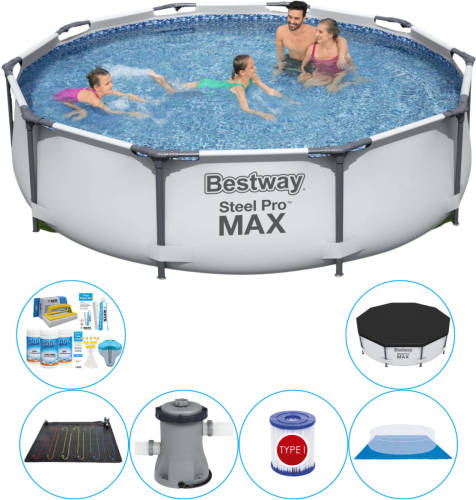 Bestway Steel Pro Max Rond 305x76 Cm - Zwembad Combi Deal