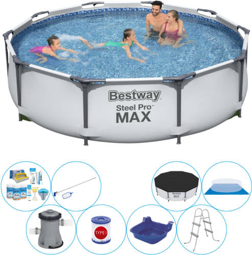 Bestway Steel Pro Max Rond 305x76 Cm - Zwembad Inclusief Accessoires