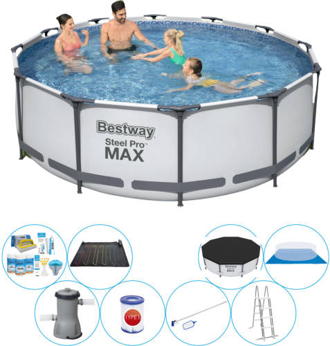 Bestway Steel Pro Max Rond 366x100 Cm - Zwembad Met Accessoires