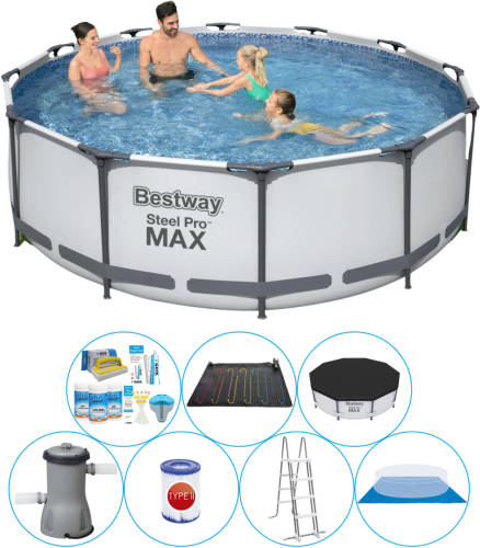 Bestway Steel Pro Max Rond 366x100 Cm - Zwembad Combi Deal