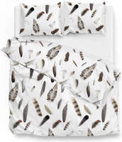 Zo! Home Dekbedovertrek Michael - Bruin - Lits-jumeaux 240x200/220 Cm