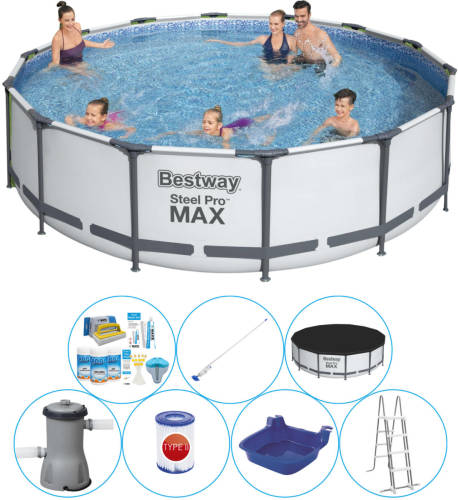 Bestway Steel Pro Max Rond 427x107 Cm - Zwembad Combinatie Deal