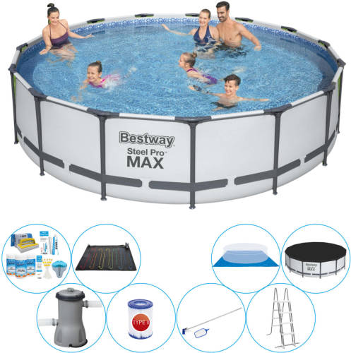 Bestway Steel Pro Max Rond 457x107 Cm - Zwembad Met Accessoires