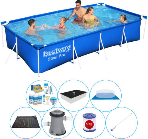 Zwembad Combinatie Deal - Bestway Steel Pro Rechthoekig 400x211x81 Cm