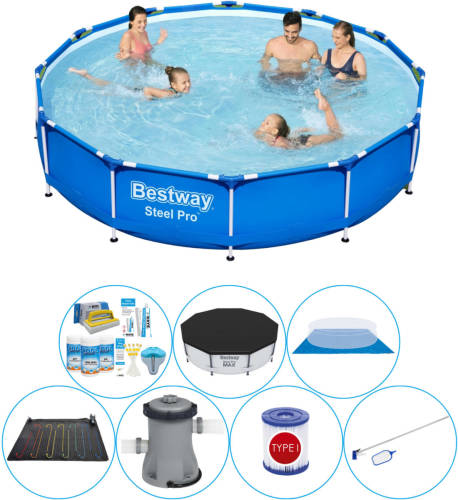 Bestway Steel Pro Rond 366x76 Cm - Zwembad Met Accessoires