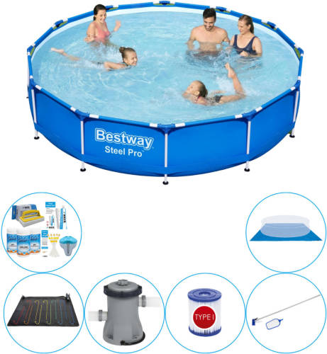 Bestway Steel Pro Rond 366x76 Cm - 7-delig - Zwembad Met Accessoires