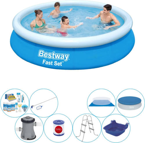 Bestway Fast Set Rond 366x76 Cm - Zwembad Inclusief Accessoires