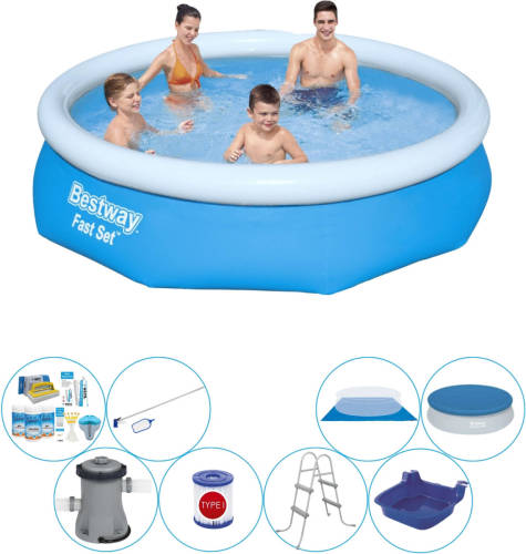 Bestway Fast Set Rond 305x76 Cm - Zwembad Inclusief Accessoires