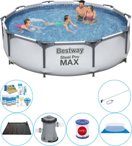 Zwembad Met Accessoires - 7-delig - Bestway Steel Pro Max Rond 305x76 Cm