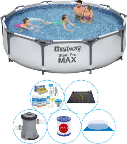 Zwembad Combi Deal - 6-delig - Bestway Steel Pro Max Rond 305x76 Cm