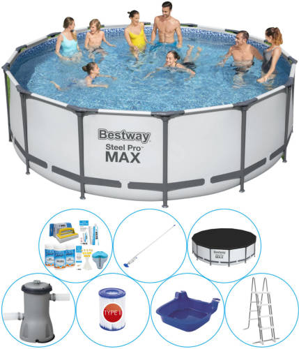 Bestway Steel Pro Max Rond 427x122 Cm - Zwembad Combinatie Deal