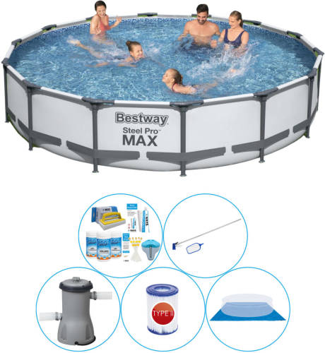 Bestway Steel Pro Max Rond 427x84 Cm - 6-delig - Zwembad Pakket