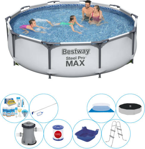 Deluxe Zwembad Deal - Bestway Steel Pro Max Rond 305x76 Cm