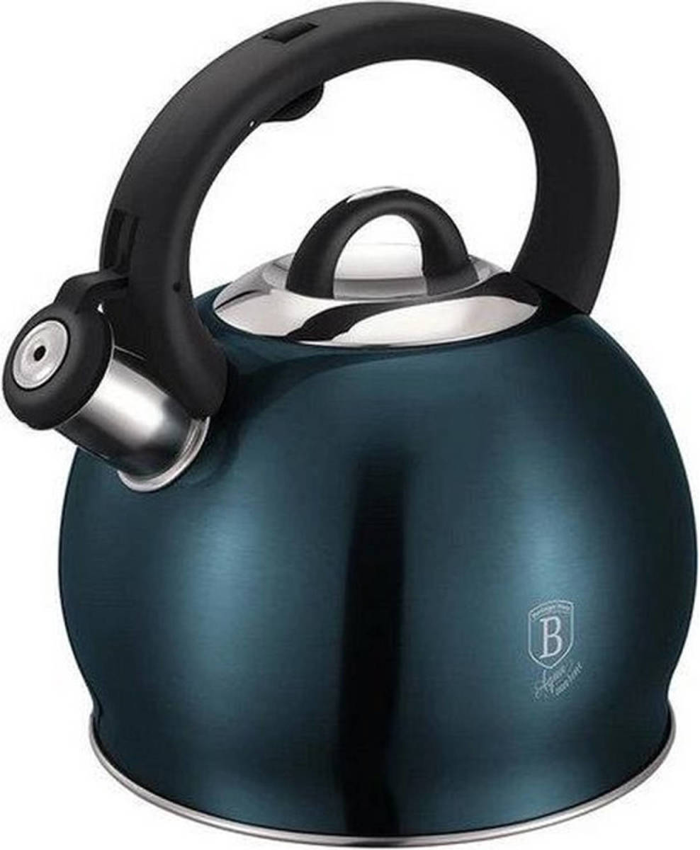 BerlingerHaus Berlinger Haus 1078 - Fluitketel - 3.0 Liter - Aquamarina Collection - Rvs