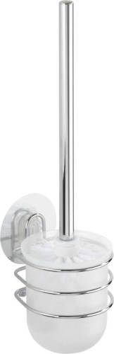 Wenko Toiletborstel En Houder Osimo 37,5 Cm Staal Zilver/wit