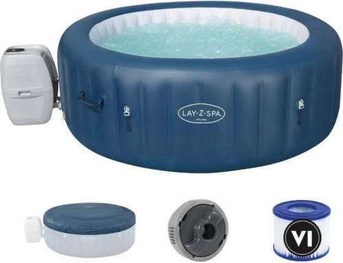 Bestway - Jacuzzi - Lay-z-spa - Milan - Opblaasbaar - Bubbelbad - Incl. Toebehoren - Ø196cm