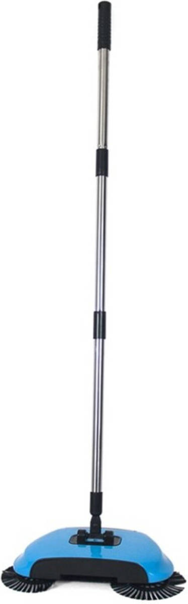 Gerimport Bezem Magic 30 X 112 Cm Rvs Blauw/zilver 2-delig