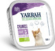 16x Yarrah Bio Kuipje Brokjes Kattenvoer Kip - Kalkoen 100 gr