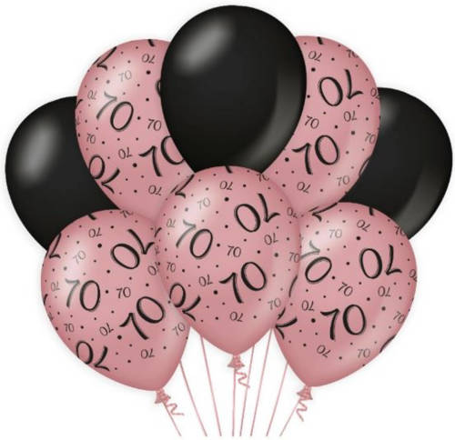 Paper Dreams Ballonnen 70 Jaar Dames Latex Roze/zwart