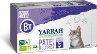 8x Yarrah Multipack Paté Graanvrij Kip&Kalkoen 800 gr