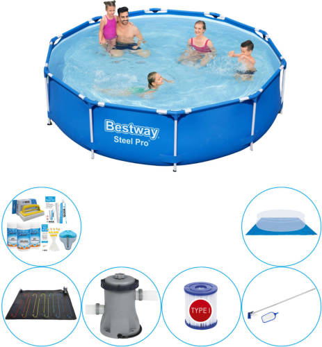 Bestway Steel Pro Rond 305x76 Cm - 7-delig - Zwembad Met Accessoires