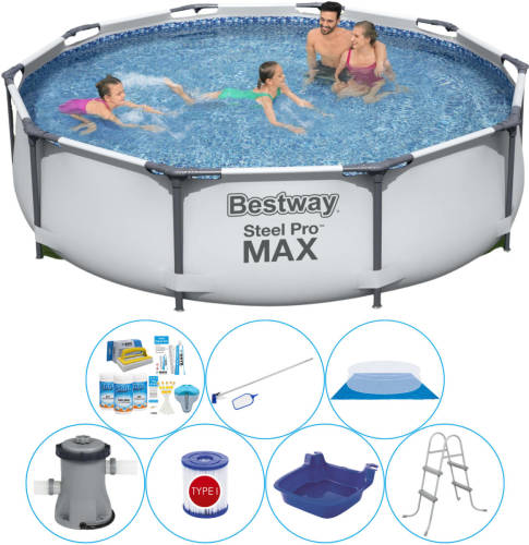 Bestway Steel Pro Max Rond 305x76 Cm - 8-delig - Zwembad Inclusief Accessoires