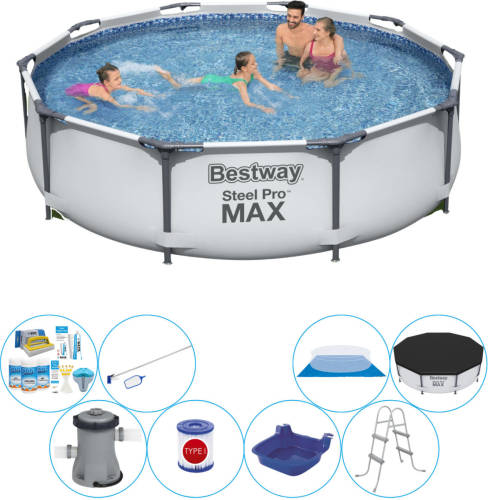 Zwembad Inclusief Accessoires - Bestway Steel Pro Max Rond 305x76 Cm