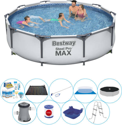 Deluxe Zwembad Pakket - Bestway Steel Pro Max Rond 305x76 Cm