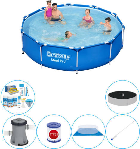 Bestway Steel Pro Rond 305x76 Cm - Zwembad Combinatie Pakket