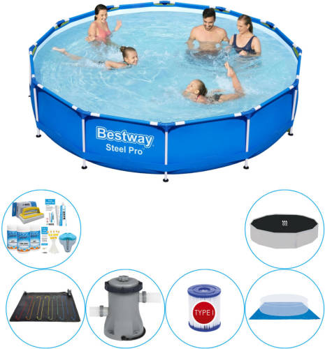 Bestway Steel Pro Rond 366x76 Cm - Zwembad Combinatie Deal