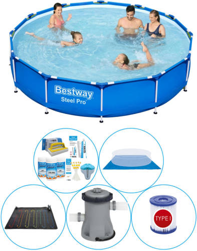 Bestway Steel Pro Rond 366x76 Cm - 6-delig - Zwembad Combi Deal