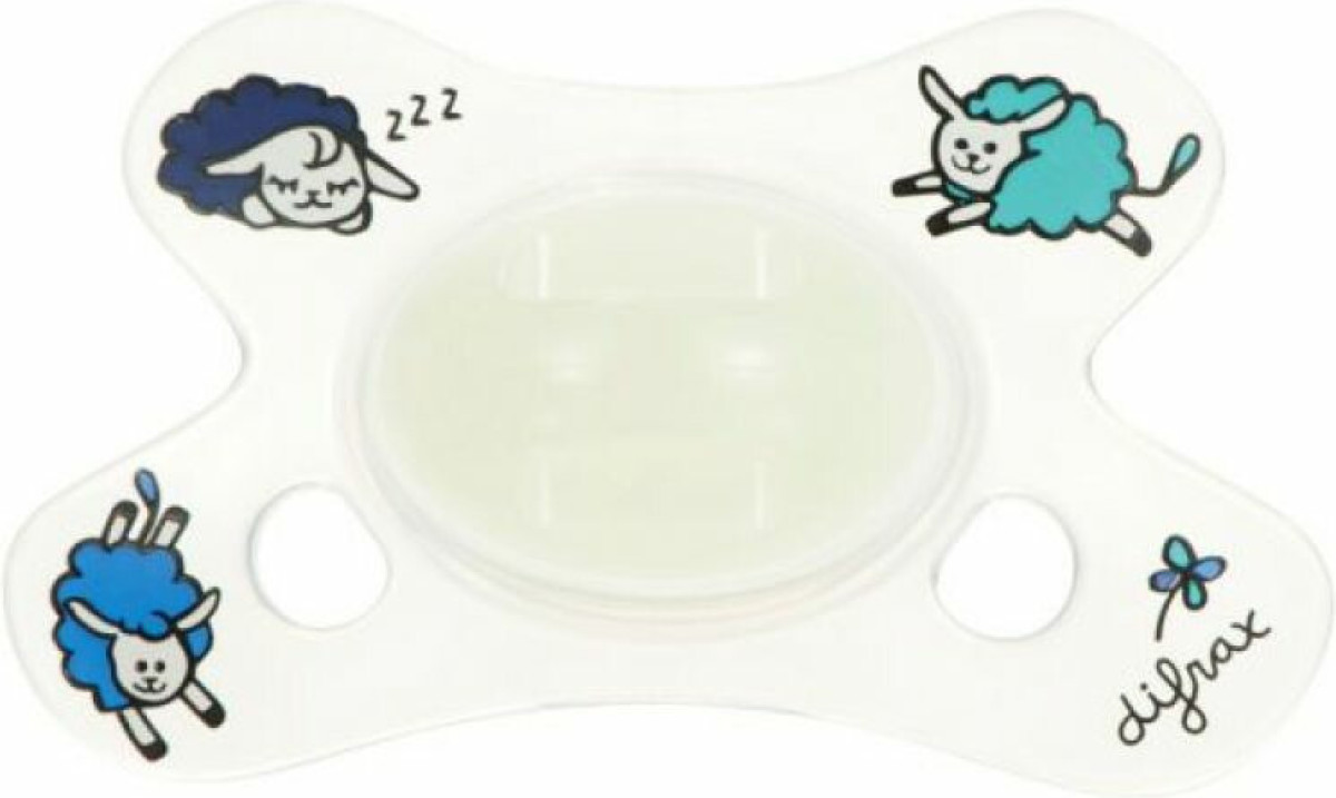Difrax Fopspeen Dental 0-6 maanden Glow in the Dark