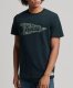 Superdry T-shirt met printopdruk eclipse navy