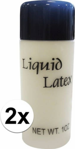 Smiffy's 2 Flesjes Liquid Latex - 28 Ml - Vloeibare Latex