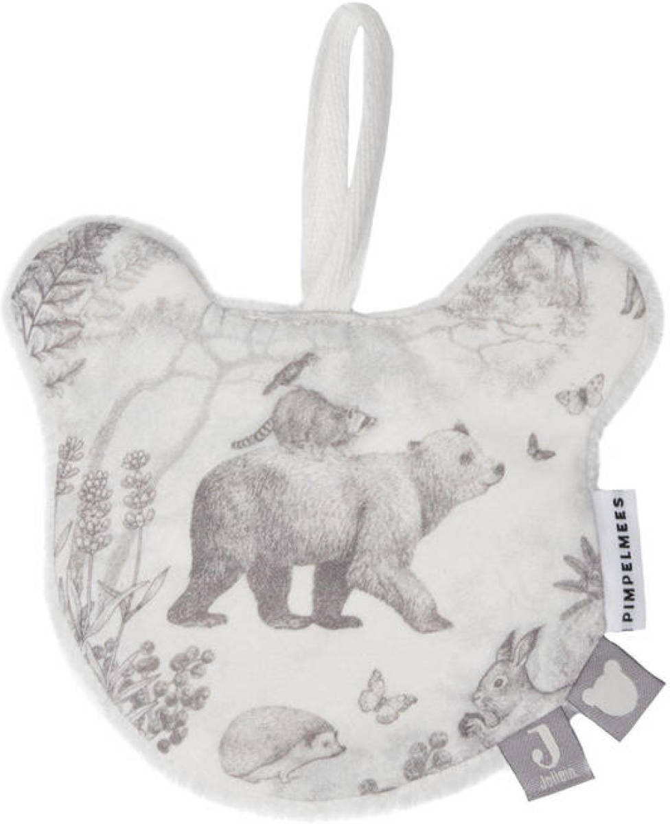 Jollein x Pimpelmees Forest Animals speendoekje grijs