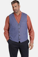 Charles Colby geruit gilet DUKE LERON Plus Size blauw