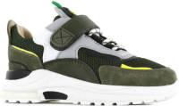 Shoesme NR22S100-D leren sneakers groen/multi