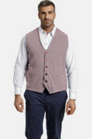 Charles Colby gilet DUKE DAVYN Plus Size donkerrood