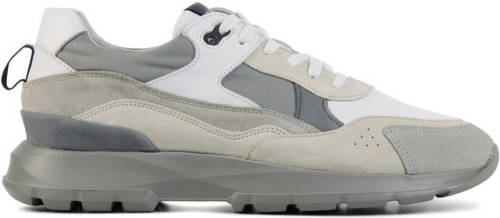 Blackstone XG14 leren sneakers grijs