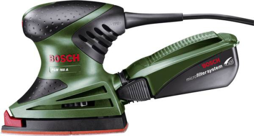 Bosch Groen PSM 160 A 060337700K Multischuurmachine 160 Watt + 25 gratis schuurbladen