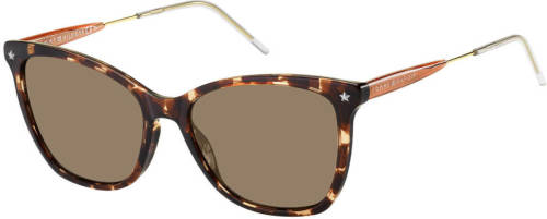 Tommy hilfiger zonnebril 1647/S met tortoise print bruin