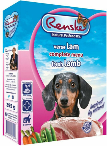 10x Renske Vers Vlees Hondenvoer Lam-Rijst 395 gr