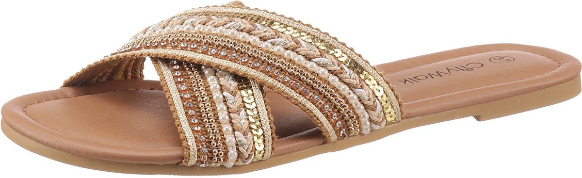CITY WALK Slippers in boho-look