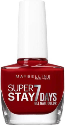 Maybelline New York SuperStay 7 Days parelmoer nagellak - 06 Deep Red