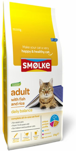 Smolke Kattenvoer Adult Vis - Rijst 2 kg