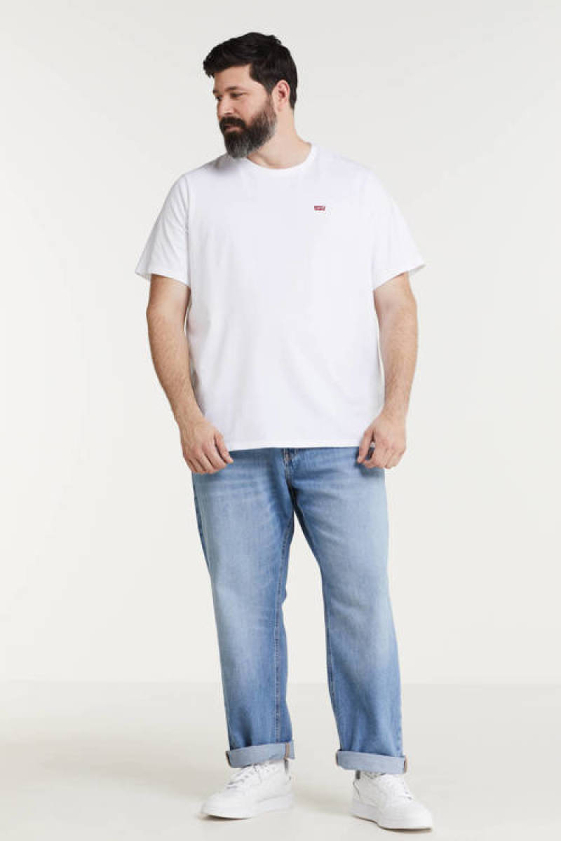 JACK & JONES PLUS SIZE regular fit jeans JJIMIKE JJORIGINAL Plus Size blauw