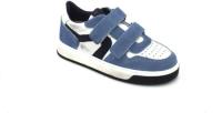 HIP H1619 leren sneakers wit/blauw