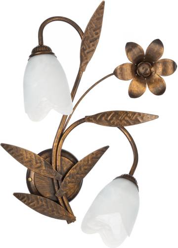 EULUNA Wandlamp Sonia 2-lamps, brons