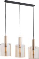 Alfa Hanglamp Calena, 3-lamps, goud